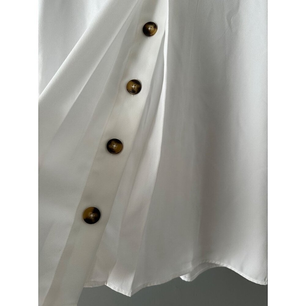 Worthington Women's Short Sleeve Flowy Top Fairycore Summer Top lightweight Y2K - Picture 7 of 9